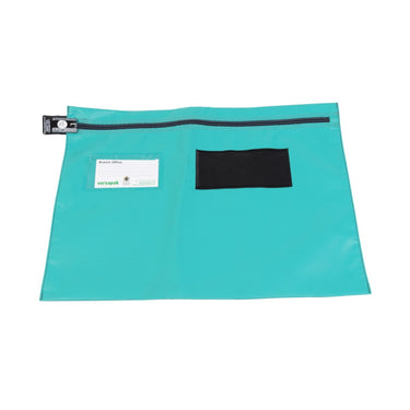 Versapak Flat Document Wallet - Wide Opening VCF3 Button Green